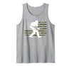 2nd Amendment Right to Bear Arms Camouflage Guns Bigfoot Gun Owner Camo US American Flag Sasquatch AR15 Rifle Tank Top - Heather Grey