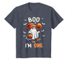 Halloween Boo I'm First 1st Birthday Boy Boo I'm One Ghost 1st Birthday Halloween Boy Kids Groovy T-Shirt - Heather Blue