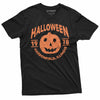 Silver Lake T-shirts Halloween Pumpkin T-Shirt Movie Popular Culture 1978 Haddonfield, Illinois Tee Shirt - Black