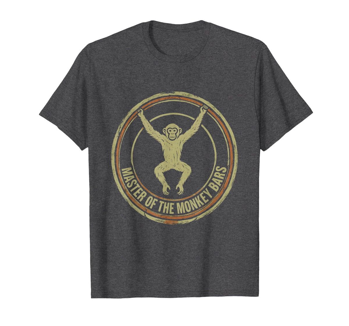 Mademark Master of the Monkey Bars Preschool Boy Design T-Shirt - Men - Dark Heather Grey