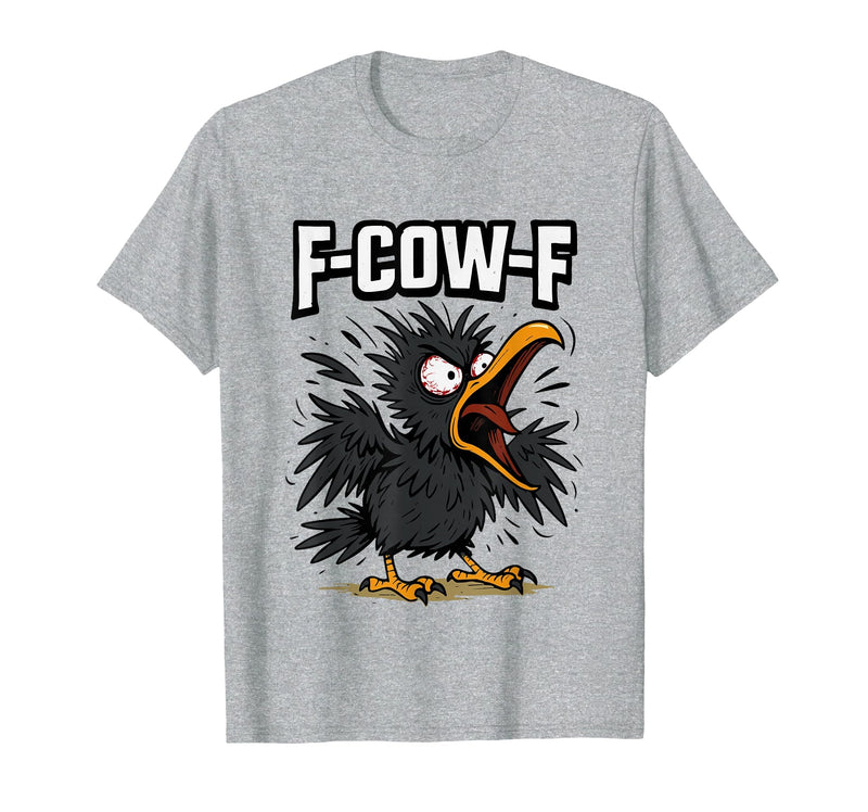 F COW F Crow F-Cow-F T-Shirt - Heather Grey