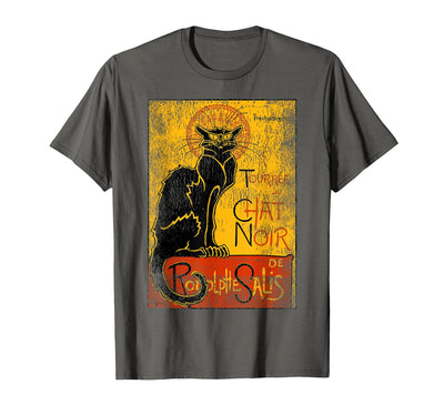 Vintage Tour du Chat Noir Shop Vintage Tour du Chat Noir Black Cat for Halloween T-Shirt