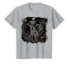 Scary Cyclist Skeleton Gifts Cycling Skeleton Mountain MTB Bicycle Cyclist Skeleton T-Shirt - Heather Grey
