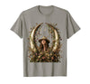 Mademark Safari Explorer Elephant Tusk Skull Framed Art T-Shirt - Men - Slate Grey