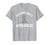 Mademark Sharks Don't Apologize Bold Women's Design T-Shirt - Heather Grey