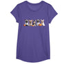 Funny Ghost Dog Halloween Girls Kids Cute French Bulldog Halloween Costume Frenchie Dog Ghost T-Shirt - Purple Heather