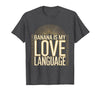 Mademark Banana Is My Love Language Monkey Design T-Shirt - Men - Dark Heather Grey