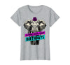 Mademark Elephants Never Forget Birthdays Funny Design T-Shirt - Women - Heather Grey
