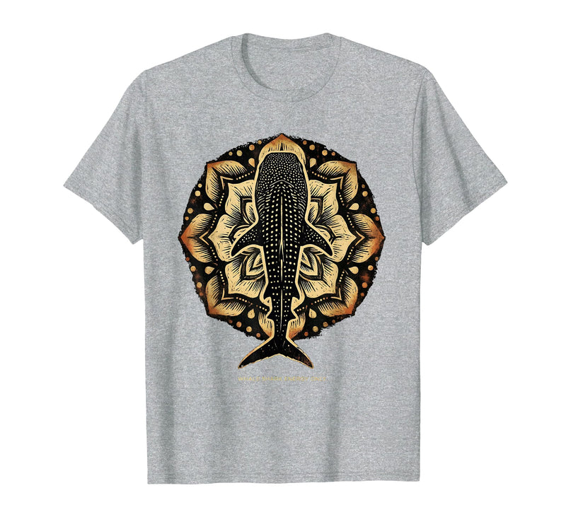 Mademark Whale Shark Energy Only Ocean Lover Design T-Shirt - Heather Grey