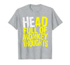Mademark Head Full of Monkey Thoughts Funny Primate Design T-Shirt - Men - Heather Grey