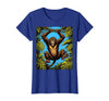 Mademark Monkey Hanging From Jungle Vine Graphic T-Shirt - Women - Royal Blue