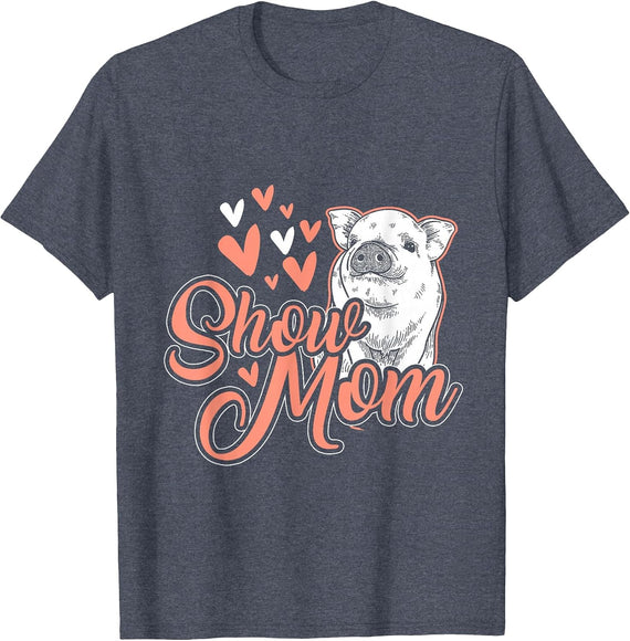 Show Mother Pigs T-Shirt - Heather Blue