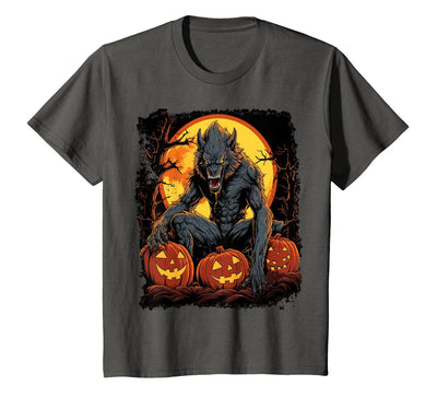 FrightNightFits Werewolf Orange Halloween T-Shirt
