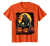 FrightNightFits Werewolf Orange Halloween T-Shirt - Orange