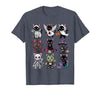 Halloween Cat Apparel Halloween Cat T-Shirt - Spooky Kittens Costume T-Shirt - Heather Blue