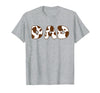 Cow Print For Family Matching Outfits DAD Cow Brown White Animal Print, Cow Pattern Farmer DAD T-Shirt - Heather Grey