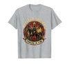 Mademark Buffalo Soldiers Forged in Fire Military Tribute T-Shirt - Heather Grey