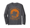 Mind Your Head Sleepy Hollow Headless Horseman Halloween Long Sleeve T-Shirt - Dark Heather Grey