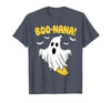 Halloween Tees for Women Men Kids Funny Banana Ghost Boo Pun Halloween Costume Men Women Kids T-Shirt - Heather Blue
