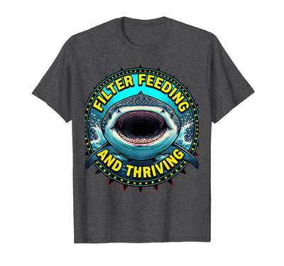 Whale Shark Filter Feeding and Thriving Design T-Shirt