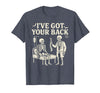 Halloween Costume For Doctor I've Got Your Back I've Got Your Back Halloween Skeleton Doctor Costume T-Shirt - Heather Blue