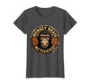 Mademark Monkey Brain Activated Funny Primate Design T-Shirt - Women - Dark Heather Grey