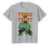 Marvel Avengers The Hulk Trick Or Treat Halloween T-Shirt - Heather Grey