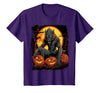 FrightNightFits Werewolf Orange Halloween T-Shirt - Purple