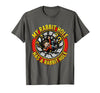 My Rabbit Hole Has a Conspiracy Humor Design T-Shirt in Asphalt Grey