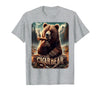 CigarKurt Cigar Smoking Cigar Bear T-Shirt - Heather Grey