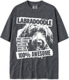 BABATEES U.S.A. MAX-Heavyweight Punk Rock Animals Shaka Wear Oversized 7.5oz Cotton Tshirt - Labradoodle