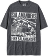 BABATEES U.S.A. MAX-Heavyweight Punk Rock Animals Shaka Wear Oversized 7.5oz Cotton Tshirt - Salamanders