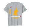 Wittgensteins Rabbit Duck Illusion Physics Nerd Math Geek T-Shirt in Heather Grey