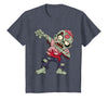 Halloween Shirts Women Men Kids Dabbing Zombie Brain Halloween Scary Dab Dance Boys Teen Men T-Shirt - Heather Blue