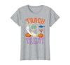 Trach or Treat ICU RN Halloween Nurse Tees Respiratory Therapist Trach or Treat ICU RN Halloween Nurse T-Shirt - Heather Grey