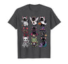 Halloween Cat Apparel Halloween Cat T-Shirt - Spooky Kittens Costume T-Shirt - Dark Heather Grey