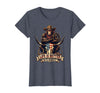 Mademark Life Is Better With Monkeys Fun Primate Design T-Shirt - Women - Heather Blue