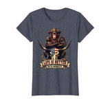 Mademark Life Is Better With Monkeys Fun Primate Design T-Shirt - Women - Heather Blue