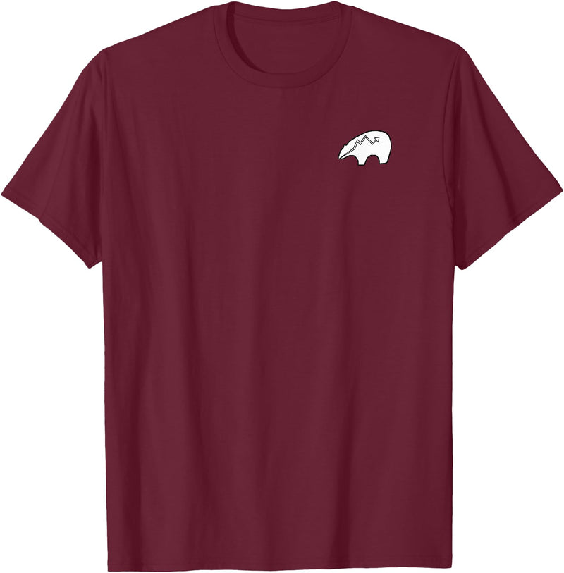 P&L Originals Zuni Bear pocket-style tee shirt emblem T-Shirt - Burgundy