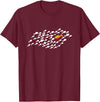 Fish Swimming Against The Current Be Yourself Gift Unisex-Adults, Kids Black Modern Casual T-Shirt - Burgundy