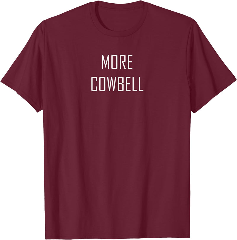 Mint Chip Productions More Cowbell Tee T-Shirt - Burgundy