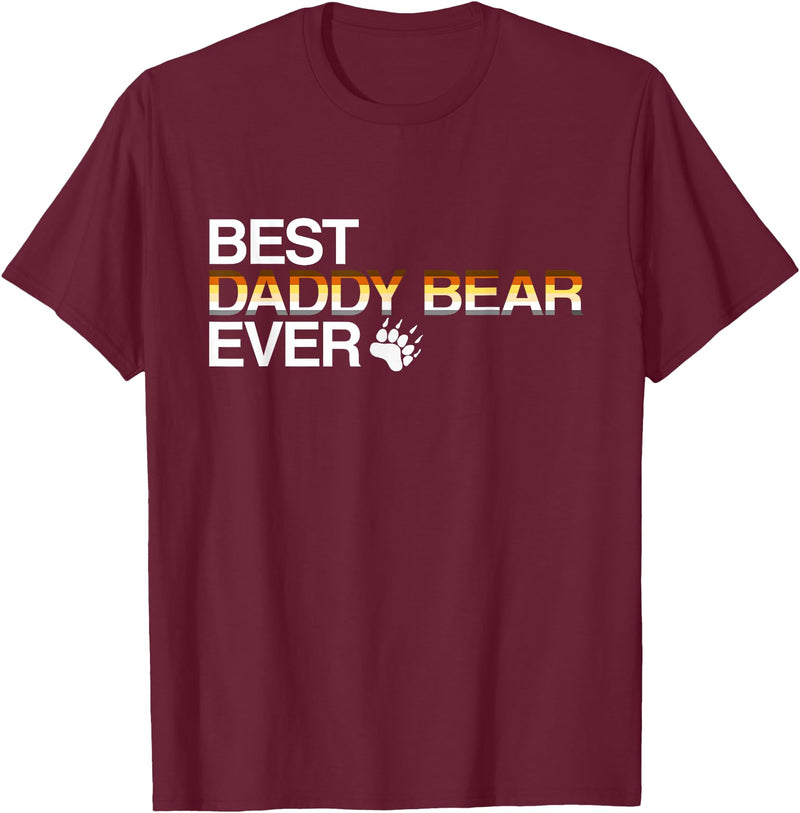 LGBT Love is Love Gay Bear Shirts LGBT Gay Pride Best Daddy Bear T-shirt T-Shirt - Burgundy