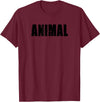 Animal Gym Rabbit Workout Bodybuilding Fitness T-Shirt in Burgundy