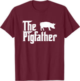 Funny Pig Whisperer Shirts Gifts The Pig Father Funny Pig Lover Whisperer T Shirt Gift T-Shirt - Burgundy