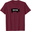 Bear Daddy Oink Pig Play Funny Gay Men's T-Shirt T-Shirt - Burgundy