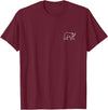 The Pocket Patch Badge Apparel Co Bear Badge T-Shirt - Burgundy