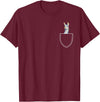 Funny Llama Gifts Llama In A Pocket - Alpaca T-Shirt - Burgundy