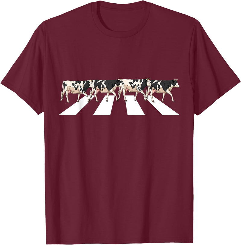 Funny Cow Shirt Women Men Girls Kids Boys Gifts Funny Crosswalk Cows Farming farm Cow Girl Boy Women Men Kid T-Shirt -