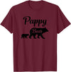 Pappy Gifts Pappy Bear Gift T-Shirt - Burgundy