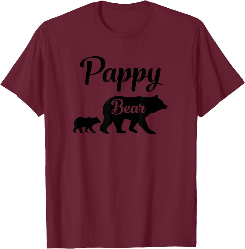 Pappy Gifts Pappy Bear Gift T-Shirt - Burgundy